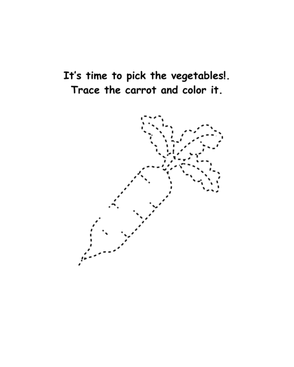 Pencil Control for Toddlers & Preschoolers Fruit Vegetables