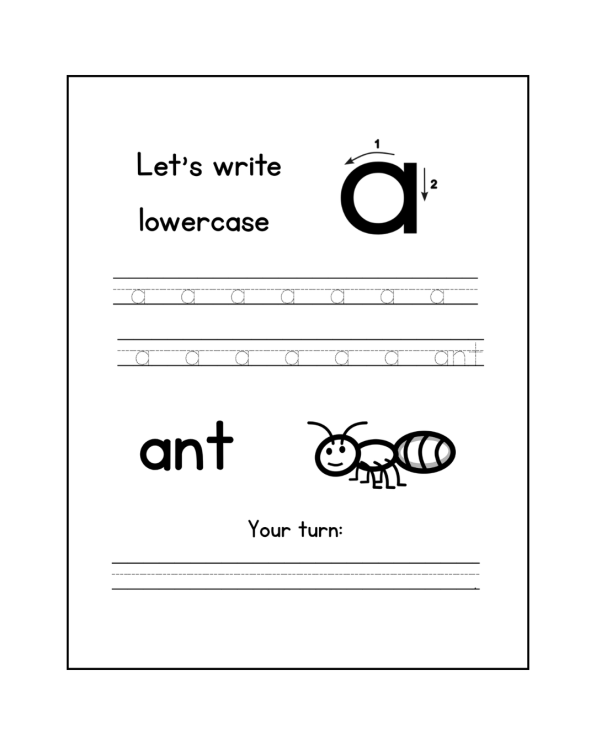 Kindergarten Tracing Letters & Sentences