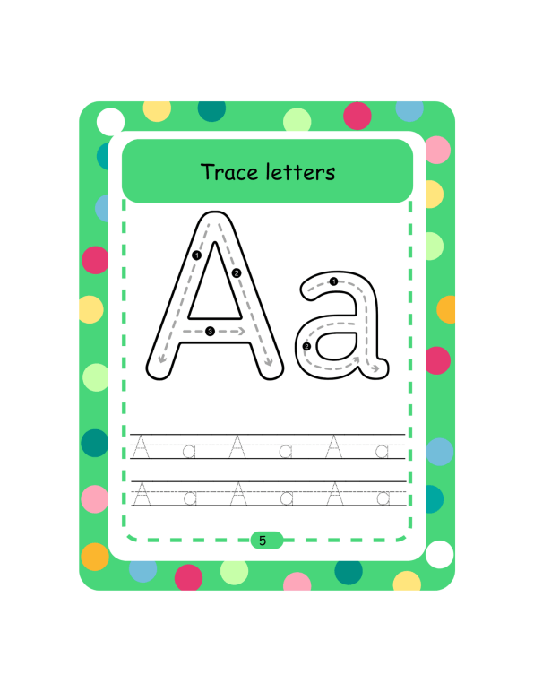 Kindergarten Tracing Letters, Words & Sentences
